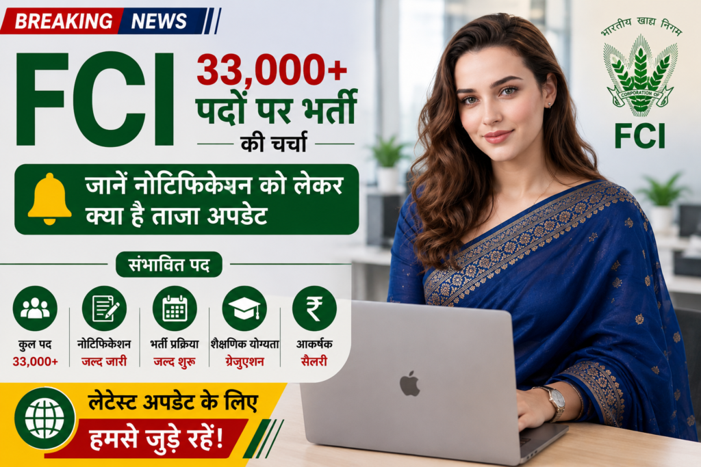 FCI (Food Corporation of India) 33,000+ बंपर भर्ती 2026 (इंटरनल प्रोग्रेस अपडेट) watch here now 66341